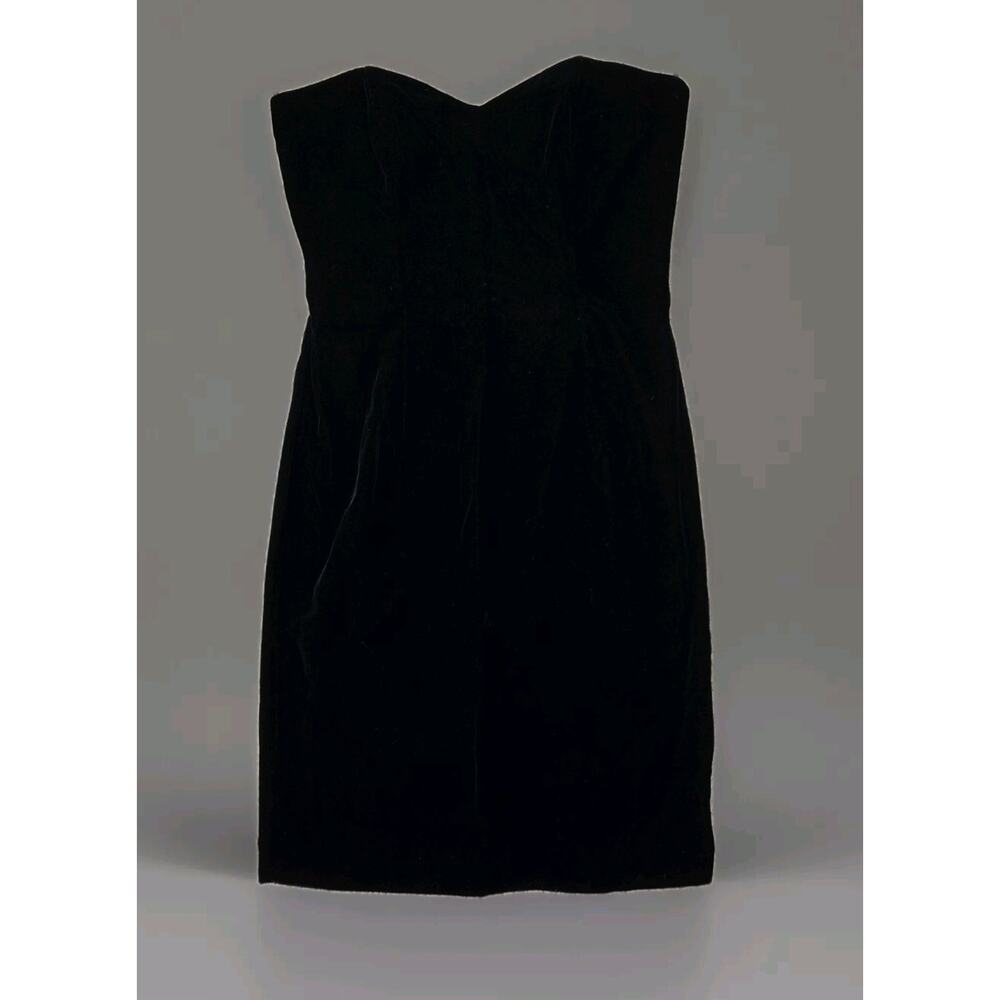 Vintage, 80-х, Scott‎ McClintock velvet Tube dress Size 2 Cocktail Party Prom